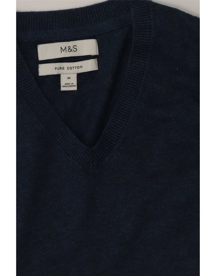 Marks & Spencer Débardeur Vest Homme Bleu Moyen Coton