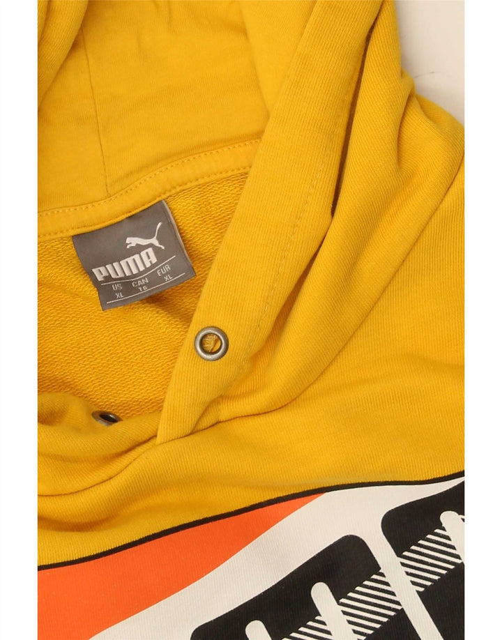 Puma Pull à Capuche Graphic Homme Jaune XL