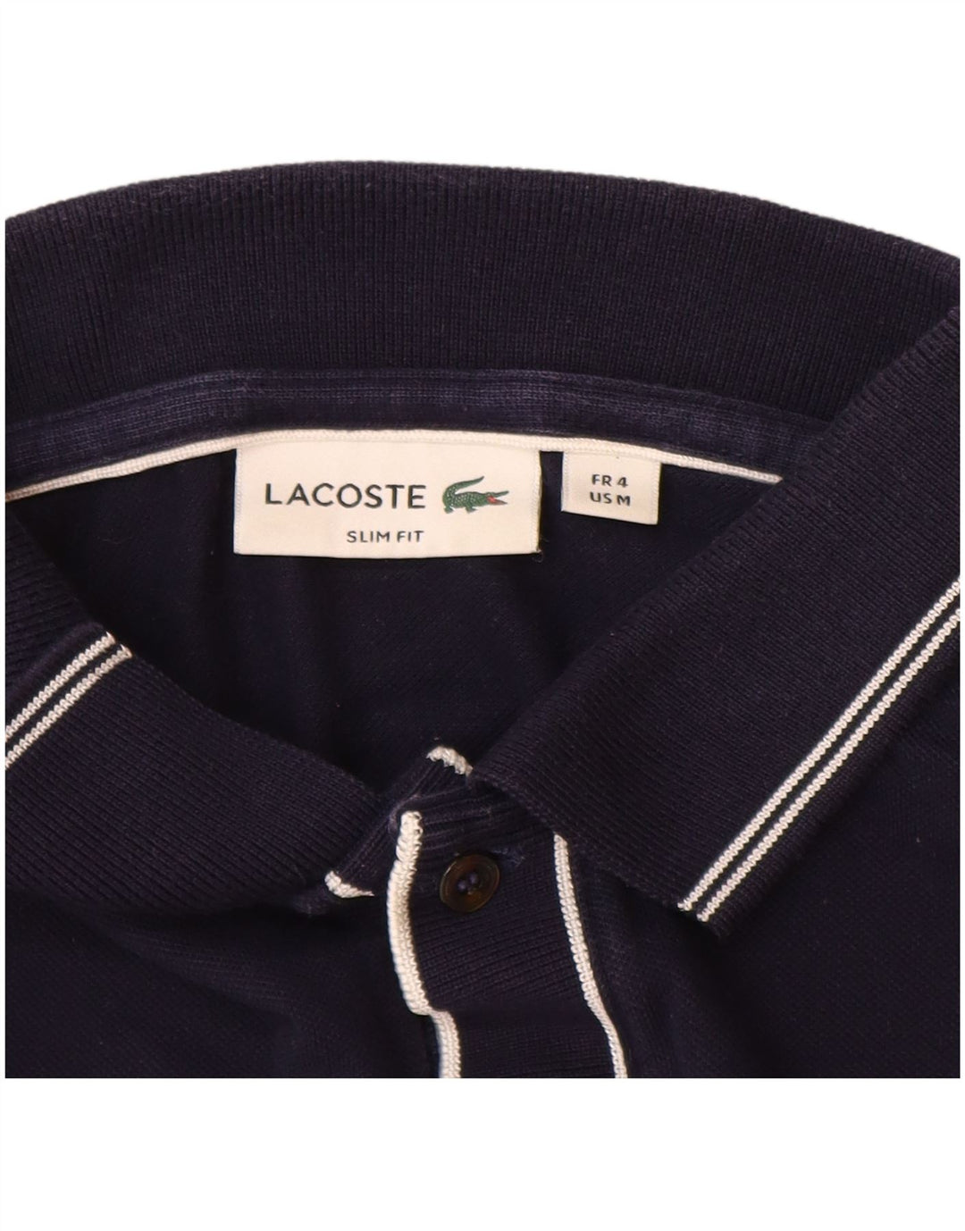 LACOSTE Polo Slim Fit Homme Taille 4 Coton Bleu Marine Moyen