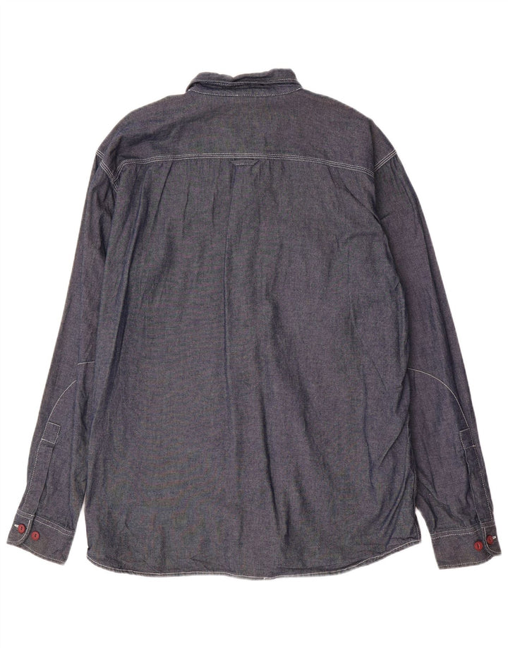 LEE Chemise Homme XL Bleu Marine Coton