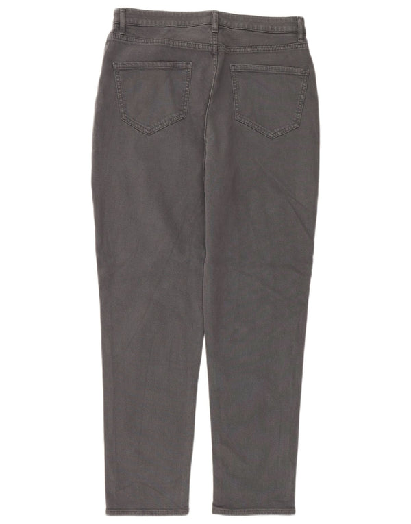 Fat Face Jean fuselé taille haute pour femme UK 10 Small W30 L28 Gris Coton