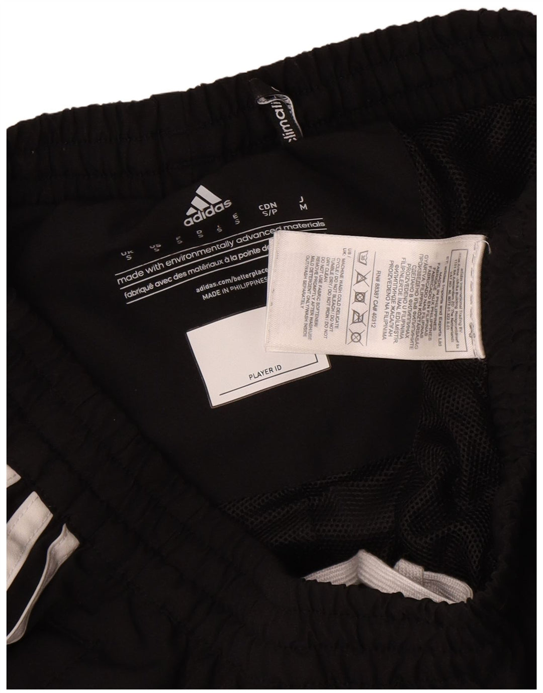 ADIDAS Pantalon de survêtement Climalite pour hommes, petit, noir, polyester