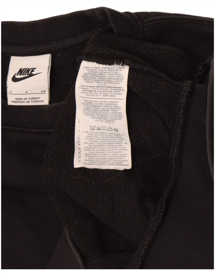 Nike Sweat-shirt graphique pour homme en coton noir Taille S