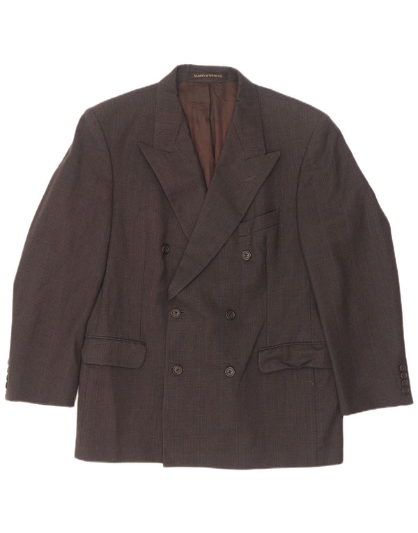Marks & Spencer Veste blazer pour homme UK 40 Gris moyen à fines rayures