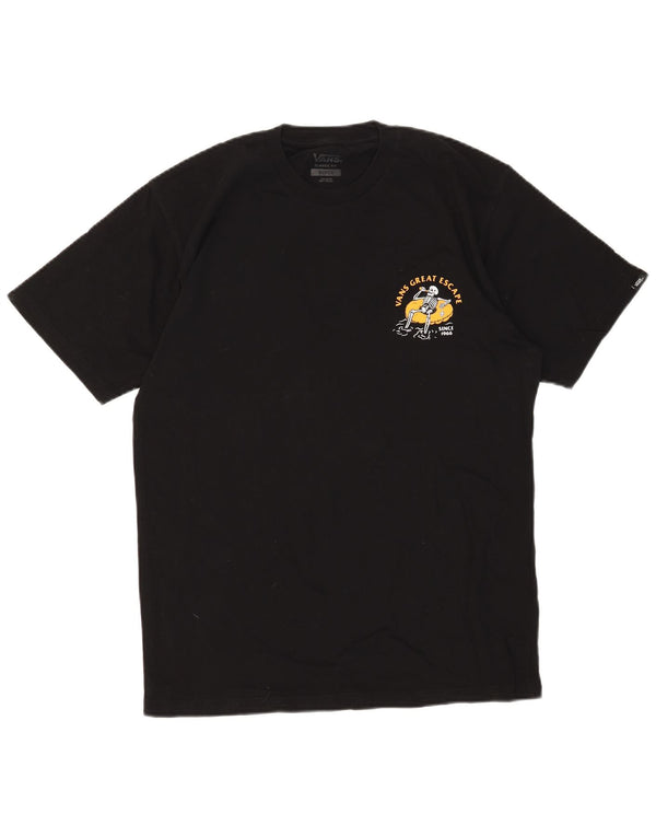 VANS T-shirt graphique coupe classique pour homme en coton noir moyen
