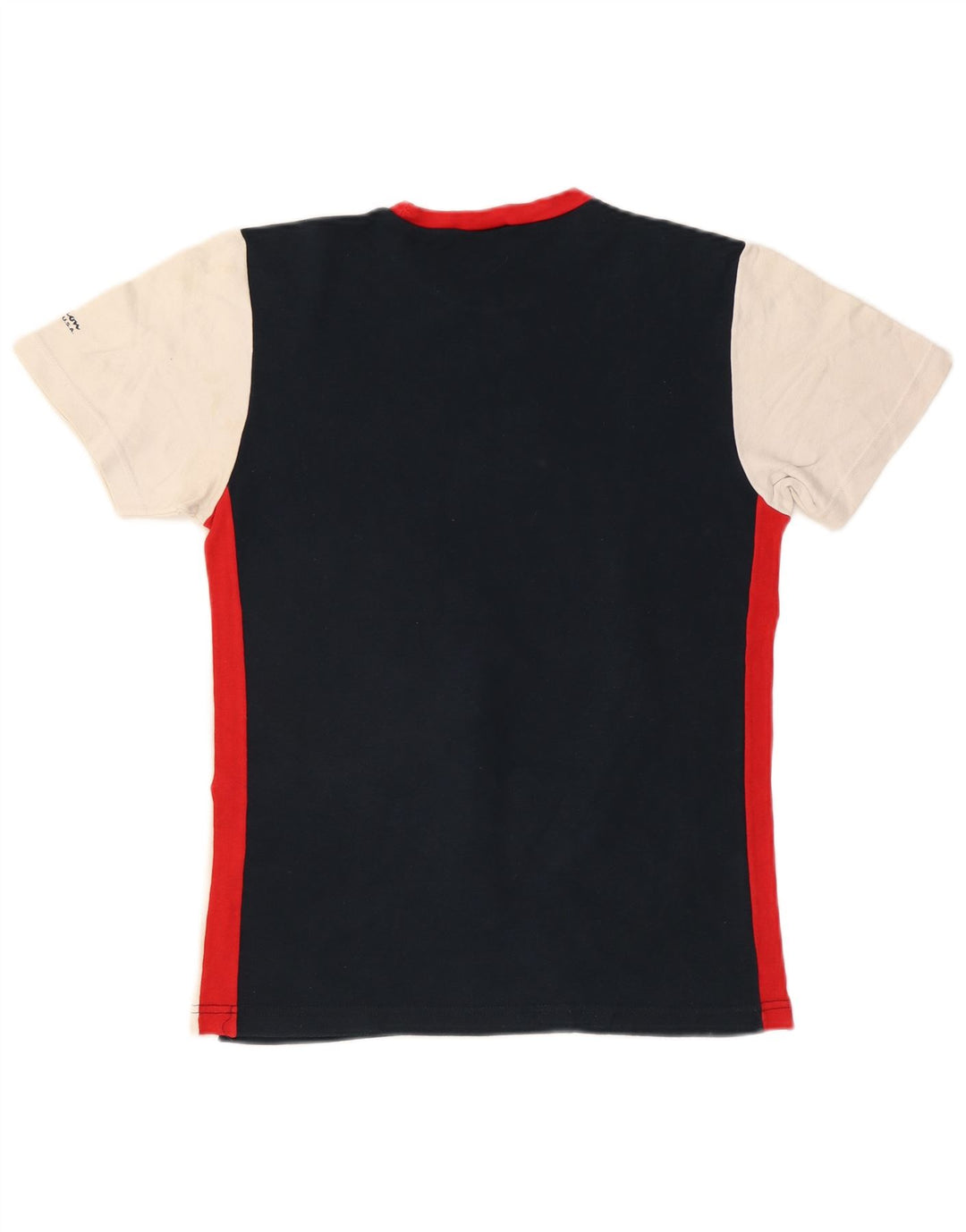 CHAMPION T-Shirt Graphique Femme UK 18 XL Bleu Marine Colorblock Coton