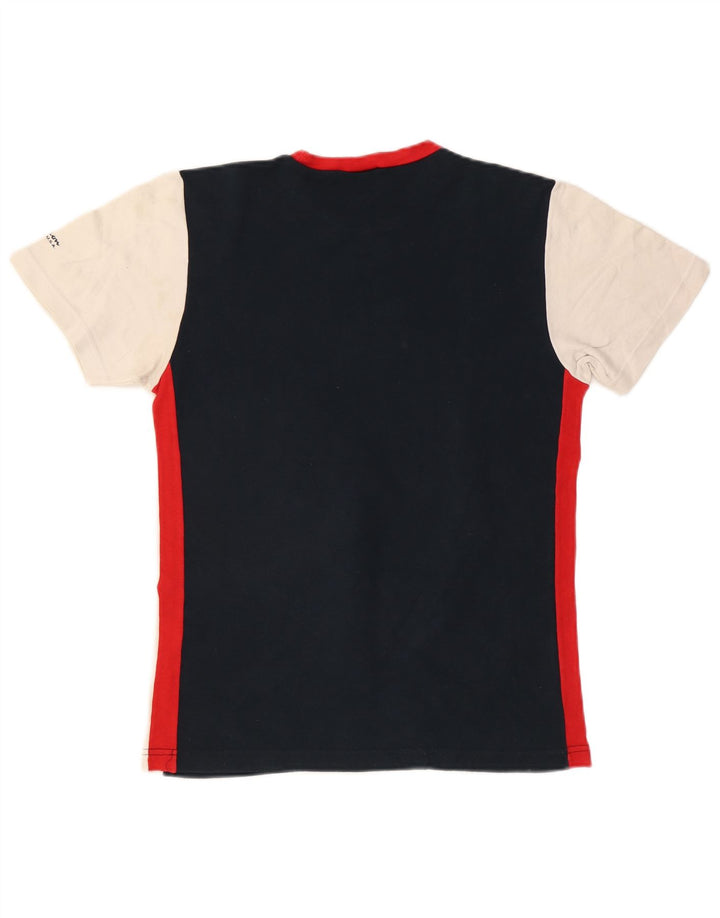 CHAMPION T-Shirt Graphique Femme UK 18 XL Bleu Marine Colorblock Coton