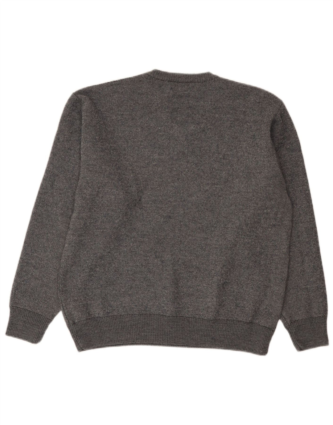 Marks & Spencer Pull col en V pour femme UK 16 Large Gris Moucheté