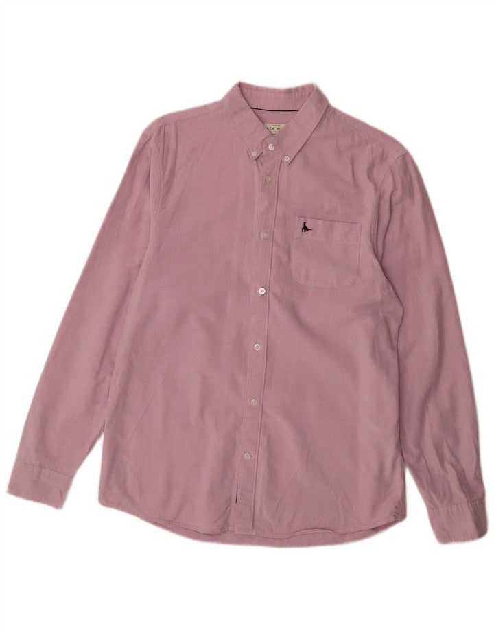 Jack Wills Chemise Coupe Classique Homme Rose Moyen Coton