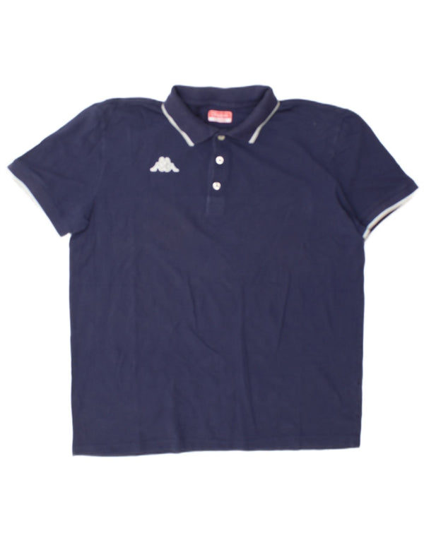Kappa Polo Homme 2XL Bleu Marine Coton