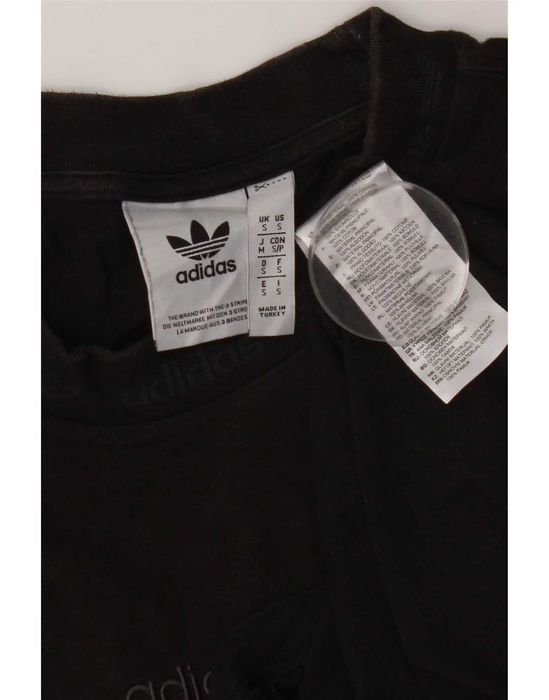 Adidas T-Shirt Homme Haut Petit Coton Noir