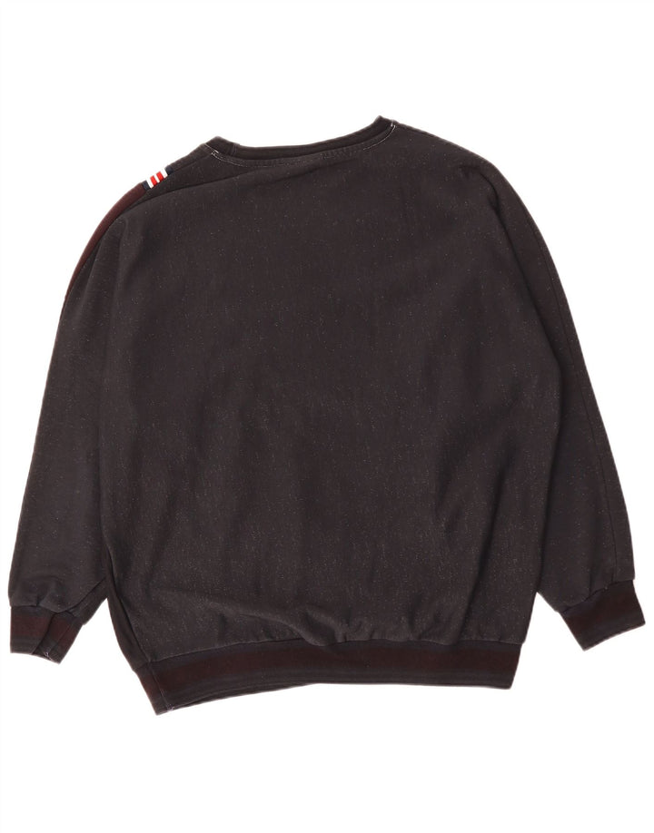 ELLESSE Sweat-shirt graphique pour homme en coton color block bleu marine Large