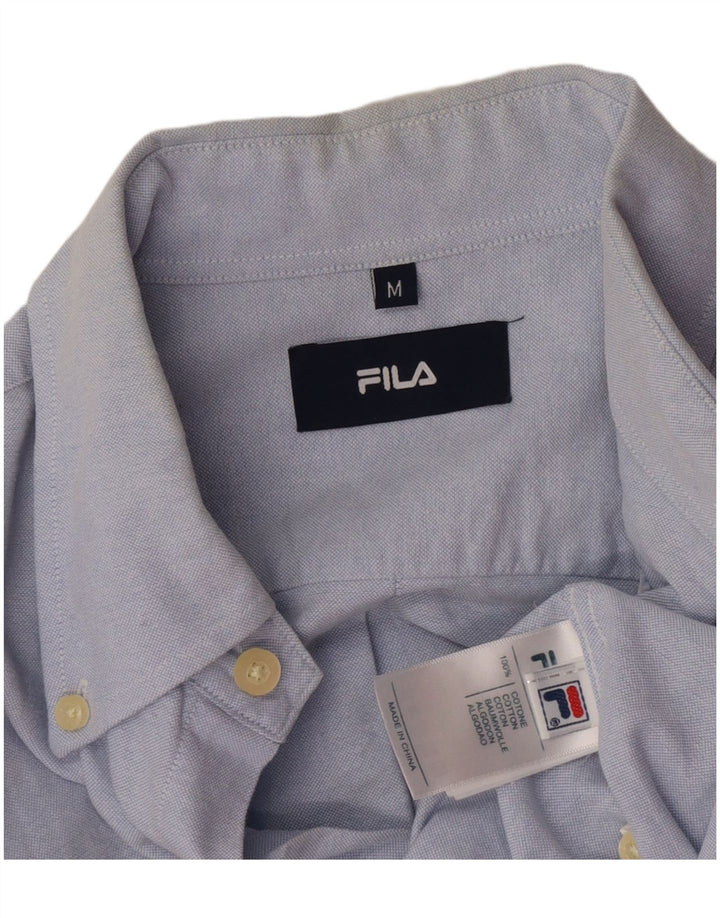 Fila Chemise Homme Bleu Moyen Coton