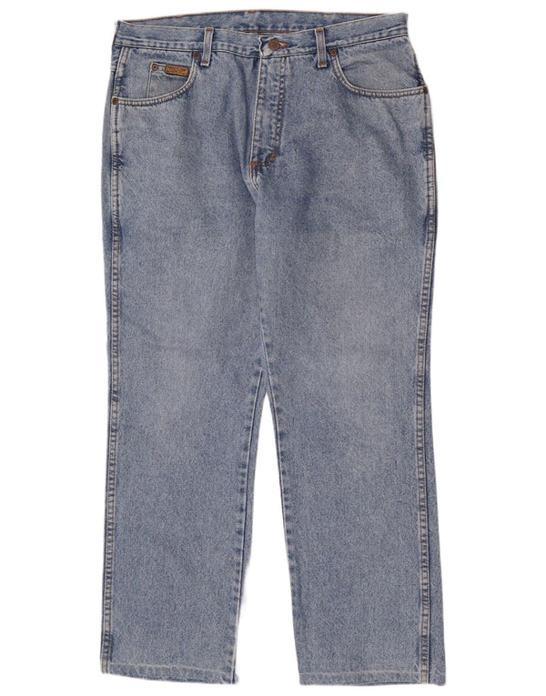 Wrangler Mens Texas Regular Straight Jeans W36 L28 Blue Cotton