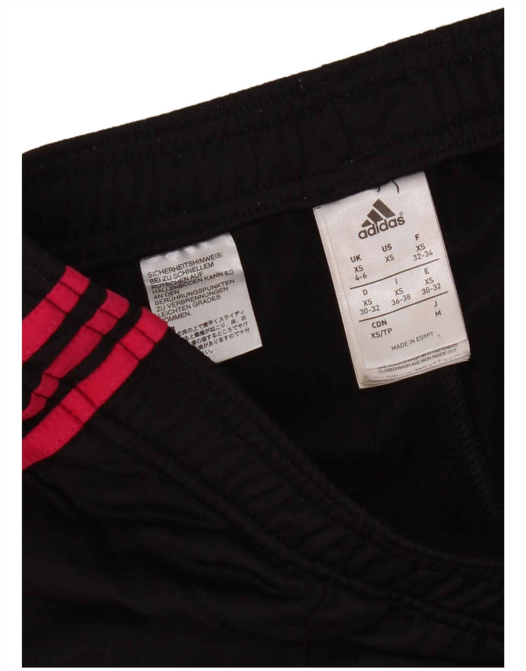 Adidas Pantalon de survêtement pour femme UK 4/6 XS Noir Polyester