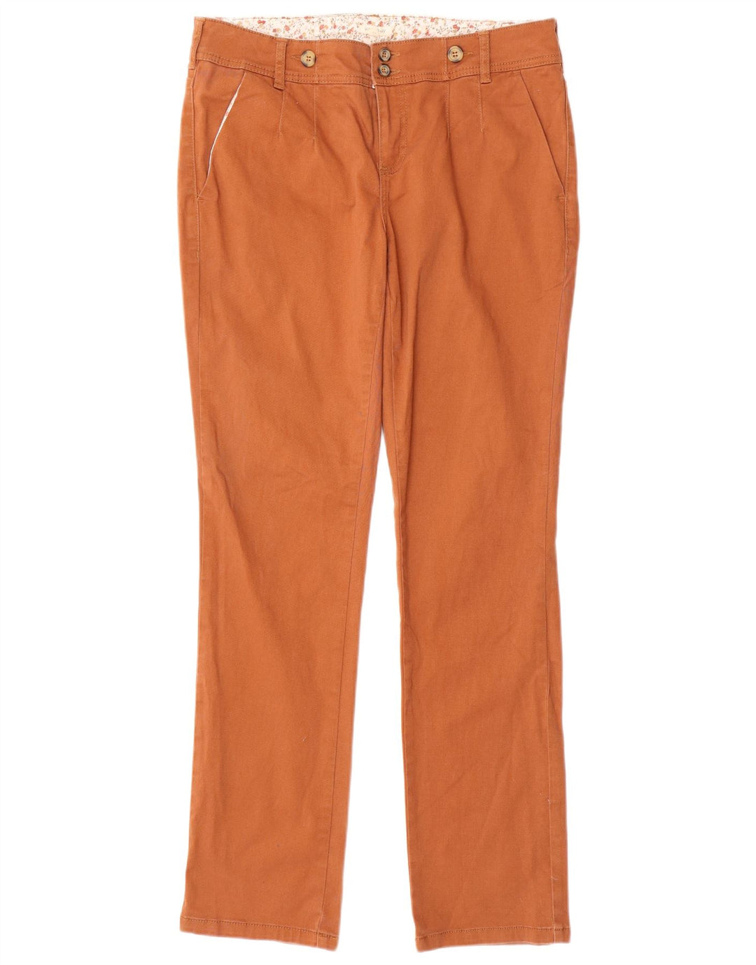 Pantalon chino slim White Stuff pour femme UK 14 Large W36 L32 Coton orange