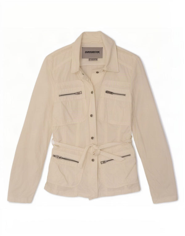 Geox Veste utilitaire Respira pour femme UK 6 XS Blanc Coton