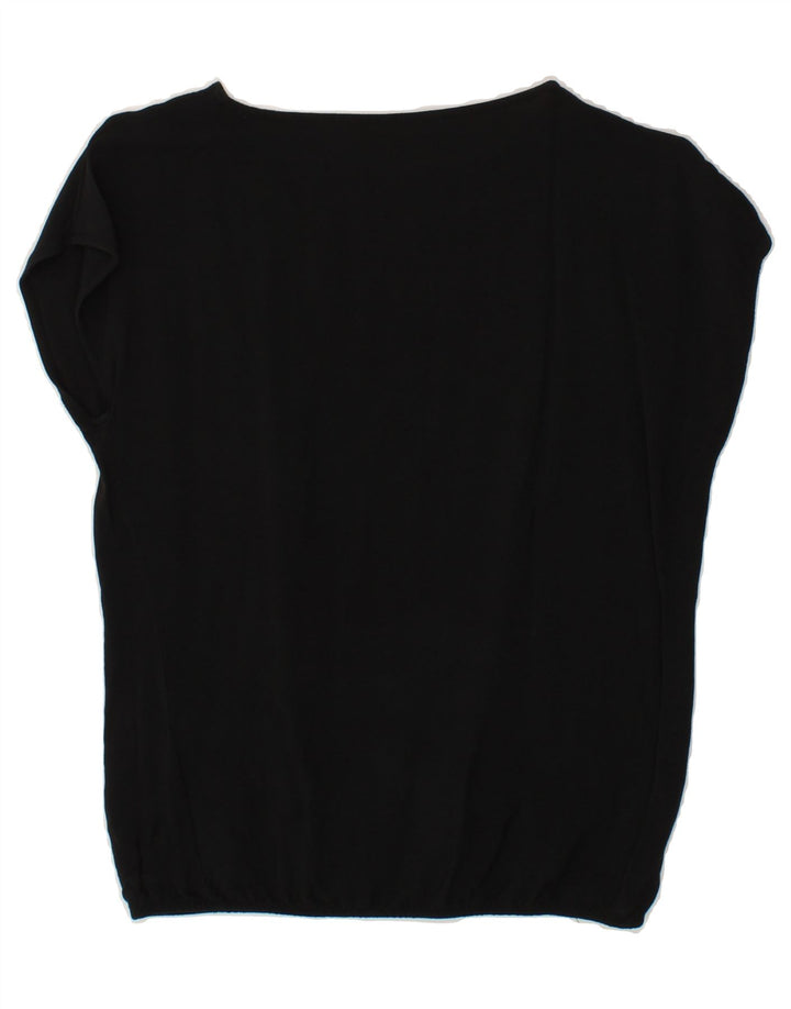 TRUSSARDI JEANS Womens Sleeveless Blouse Top IT 40 Small Black Viscose Vintage Trussardi Jeans and Second-Hand Trussardi Jeans from Messina Hembry 