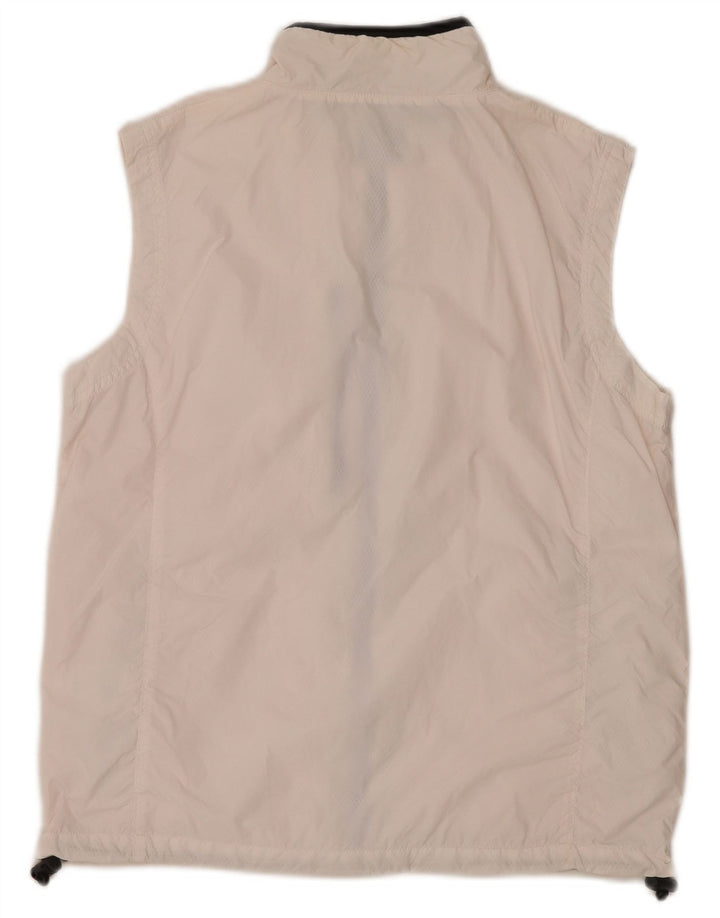 SERGIO TACCHINI Veste de survêtement sans manches pour femme IT 46 Large Blanc