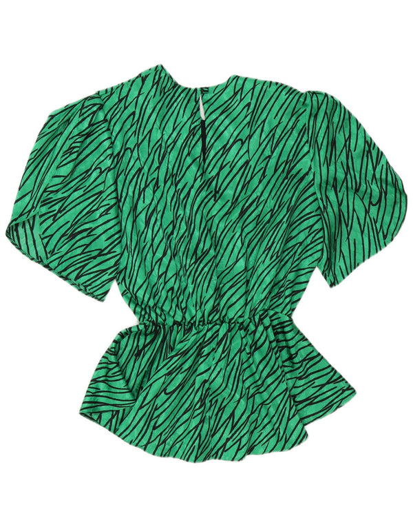 C&A Chemisier Femme Top EU 46 XL Vert Rayé