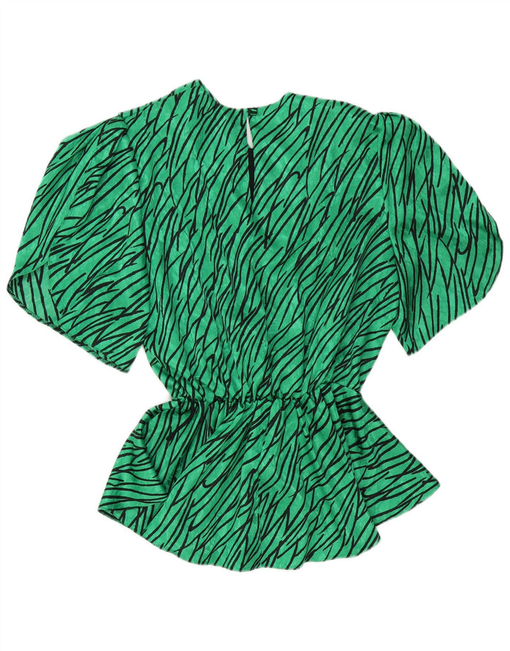 C&A Chemisier Femme Top EU 46 XL Vert Rayé