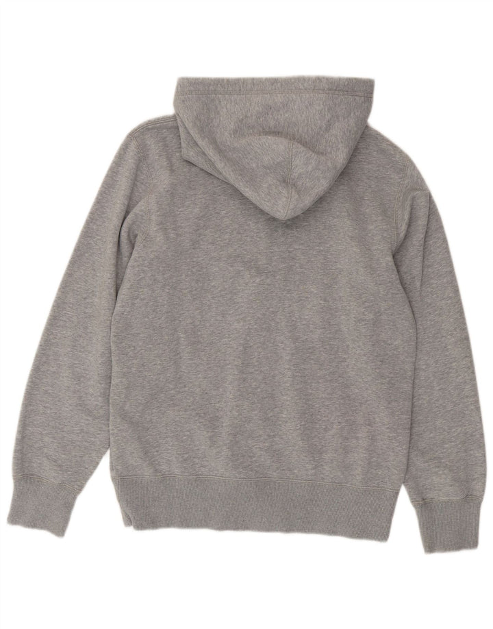 Nike Pull à capuche zippé graphique pour homme Petit coton gris