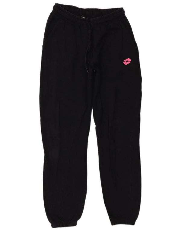 LOTTO Pantalon de survêtement pour femme UK 10 Small Noir Coton