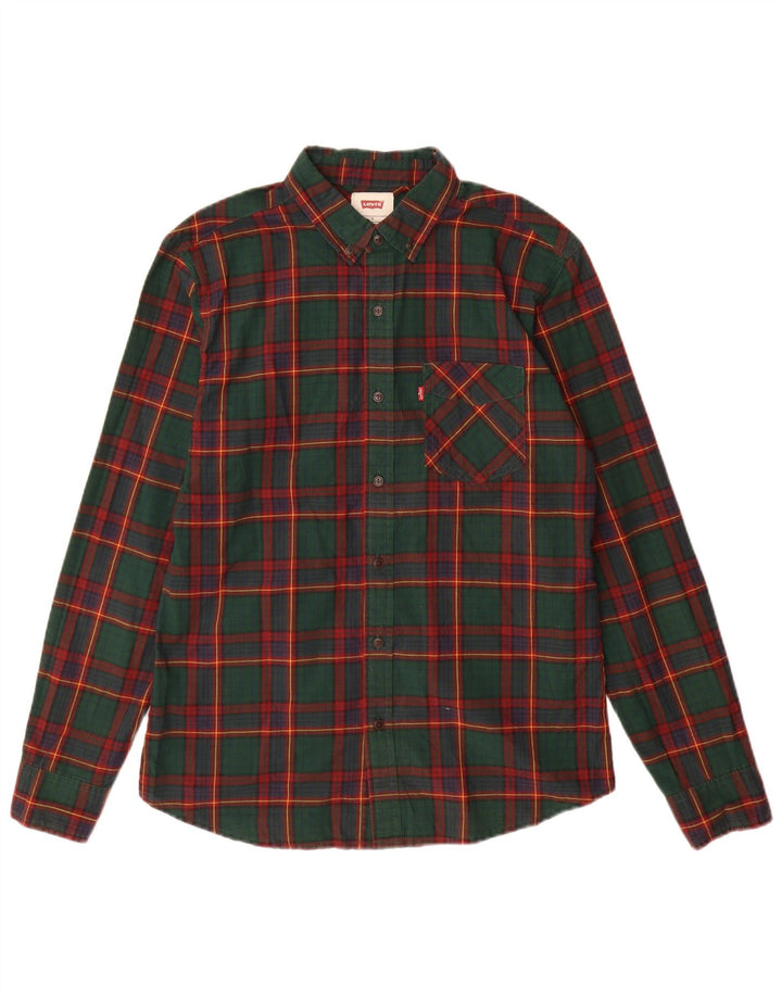 Levi's Chemise Homme Petit Carreau Vert Coton
