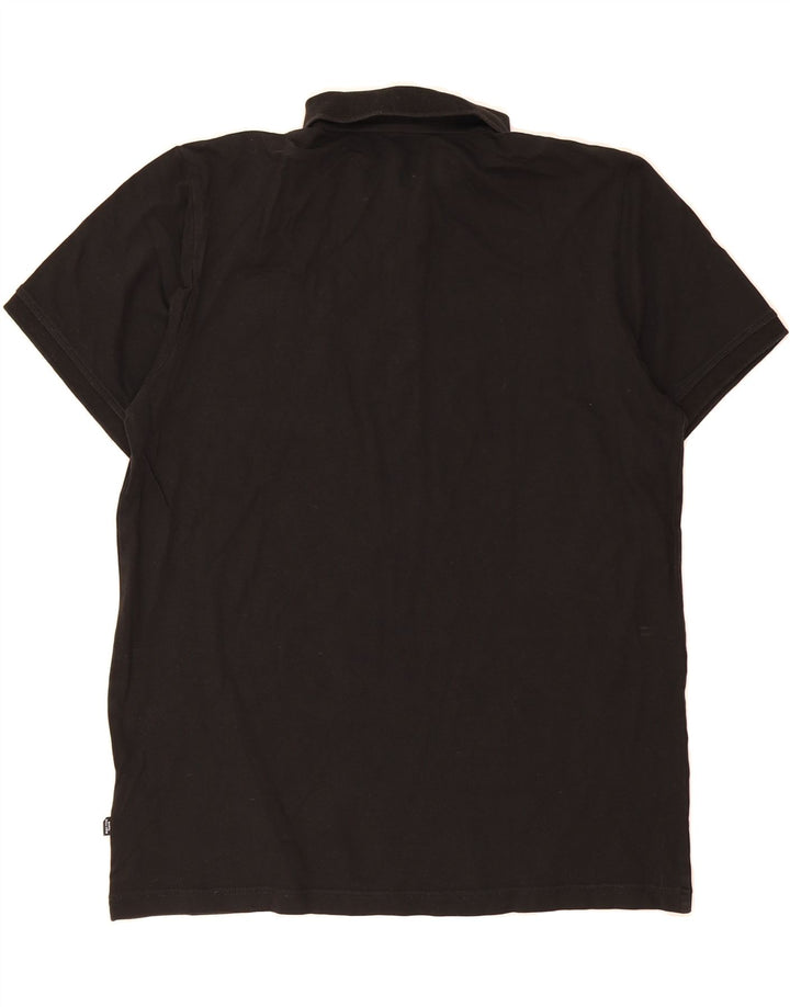 PUMA Mens Polo Shirt Large Black Cotton Vintage Puma and Second-Hand Puma from Messina Hembry 