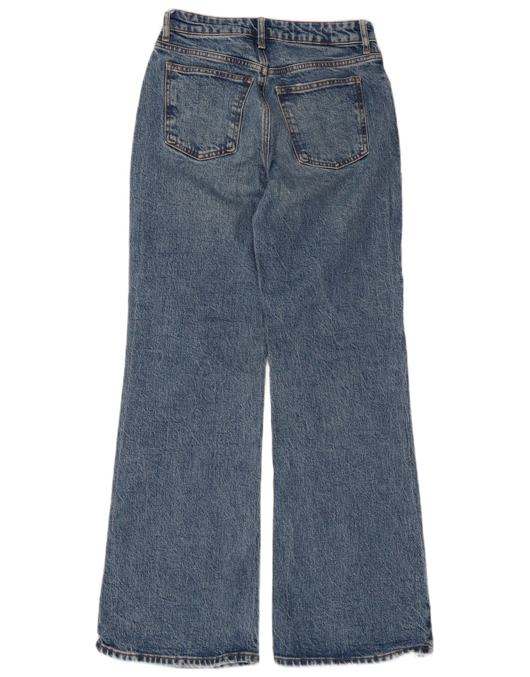 Topshop Jean évasé décontracté pour femme W26 L30 Bleu Coton