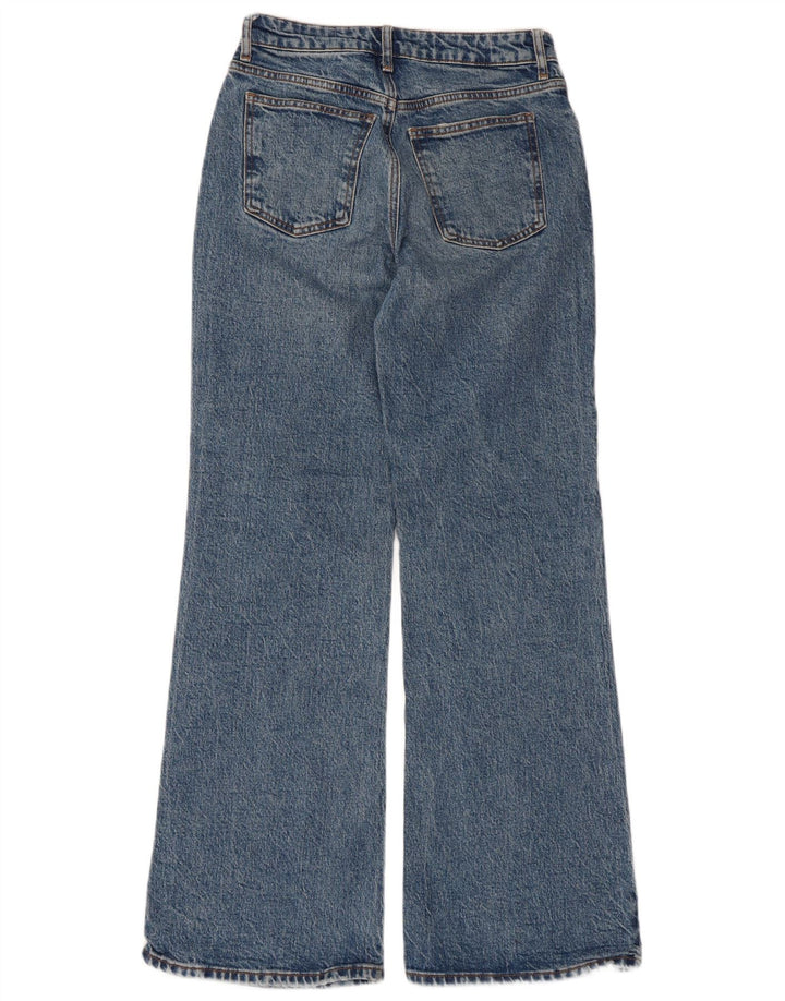 Topshop Jean évasé décontracté pour femme W26 L30 Bleu Coton