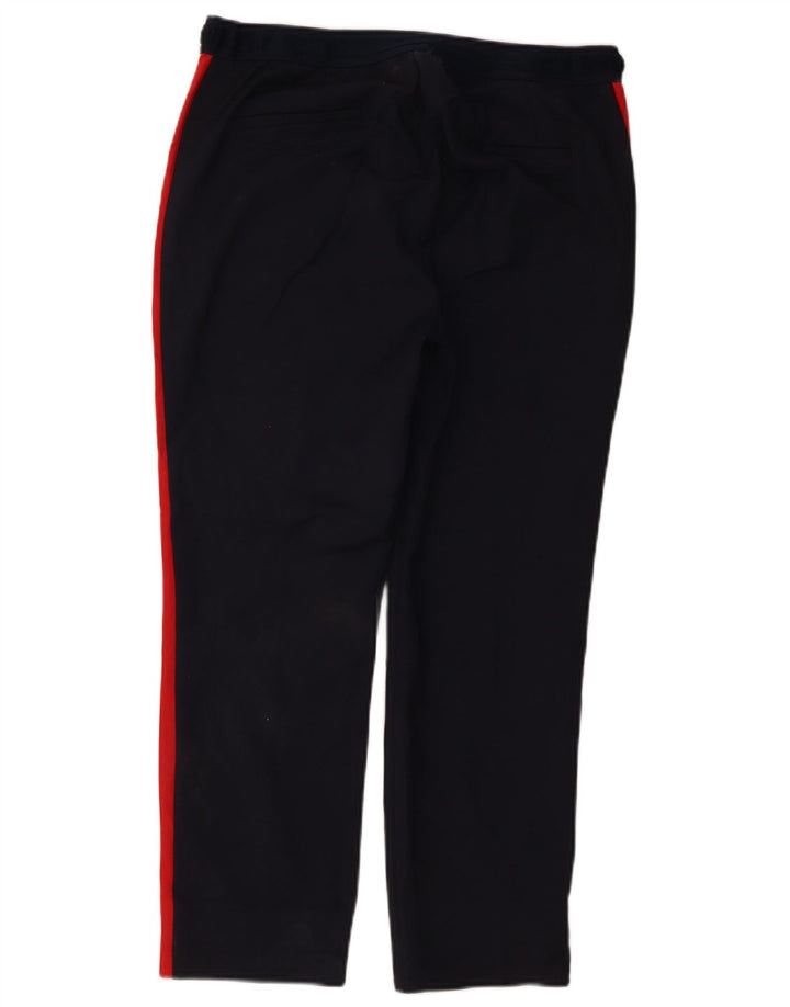 Pantalon court femme ZARA Large W30 L24 Bleu Marine Colourblock