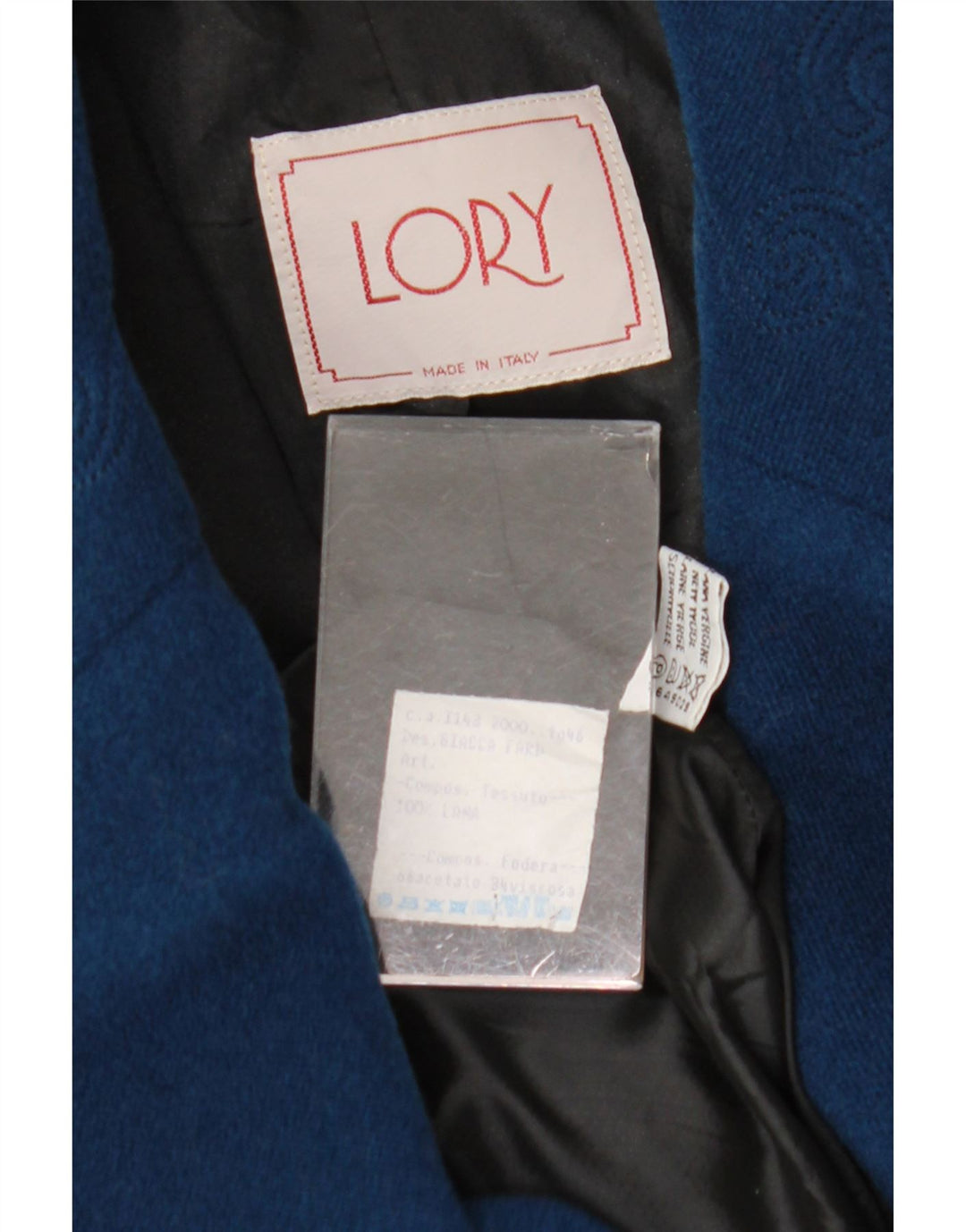 vintage Femme Double Breasted Blazer Veste IT 46 Grand Bleu Marine