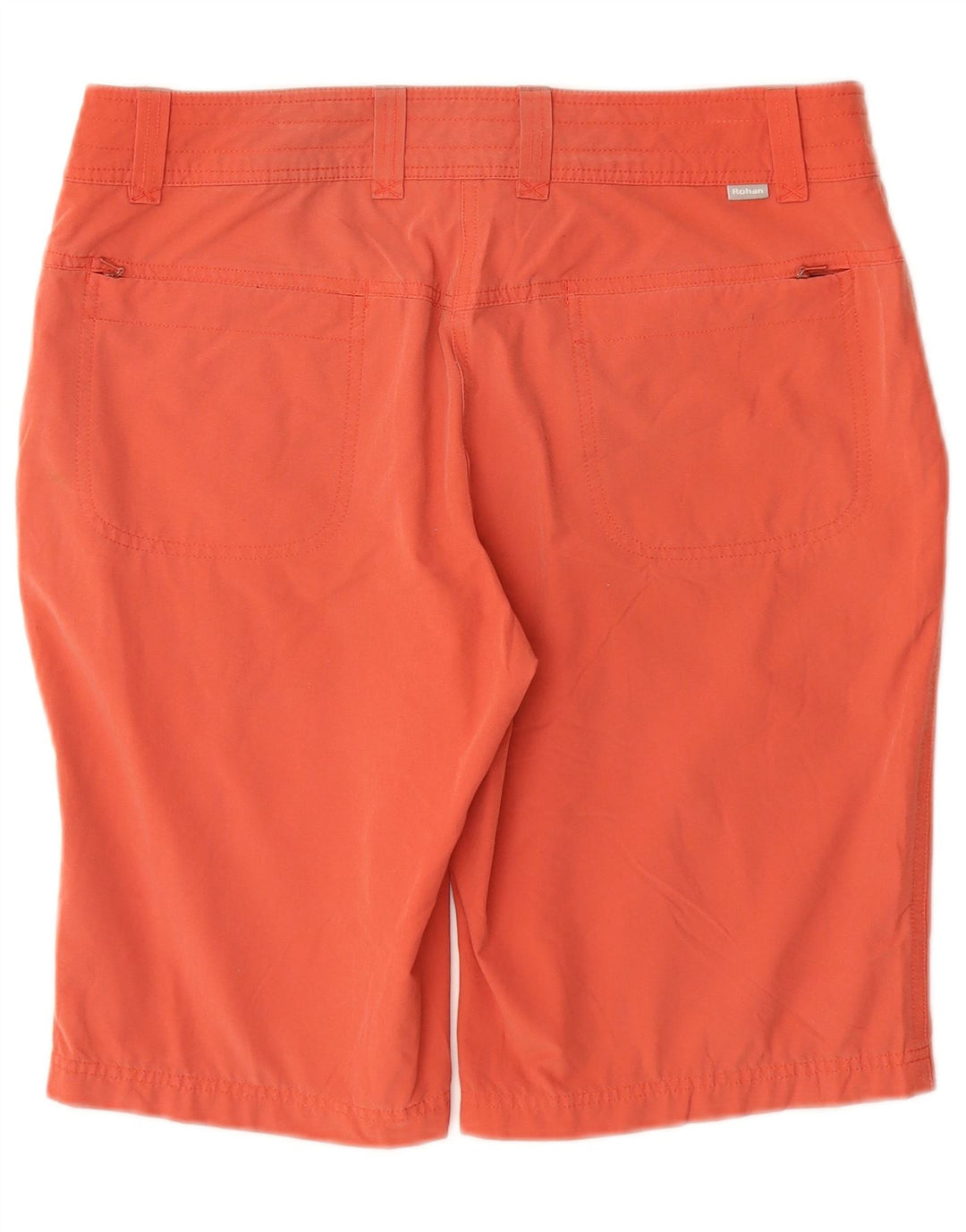 ROHAN Short Chino Femme UK 12 Moyen W32 Orange Polyamide
