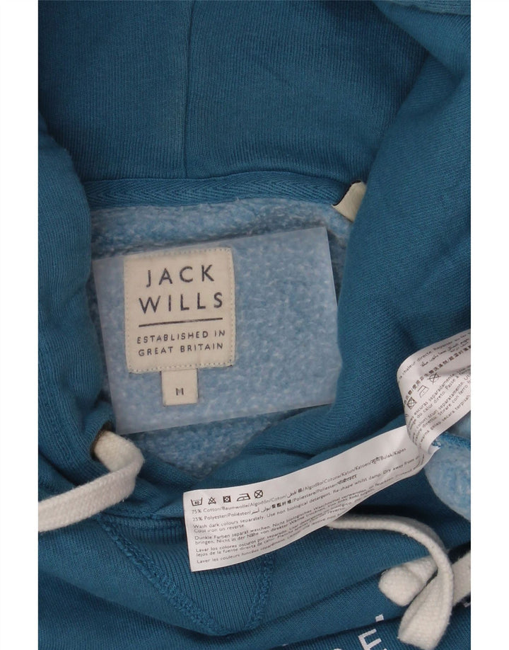 Jack Wills Pull à Capuche Graphique Homme Bleu Moyen Coton