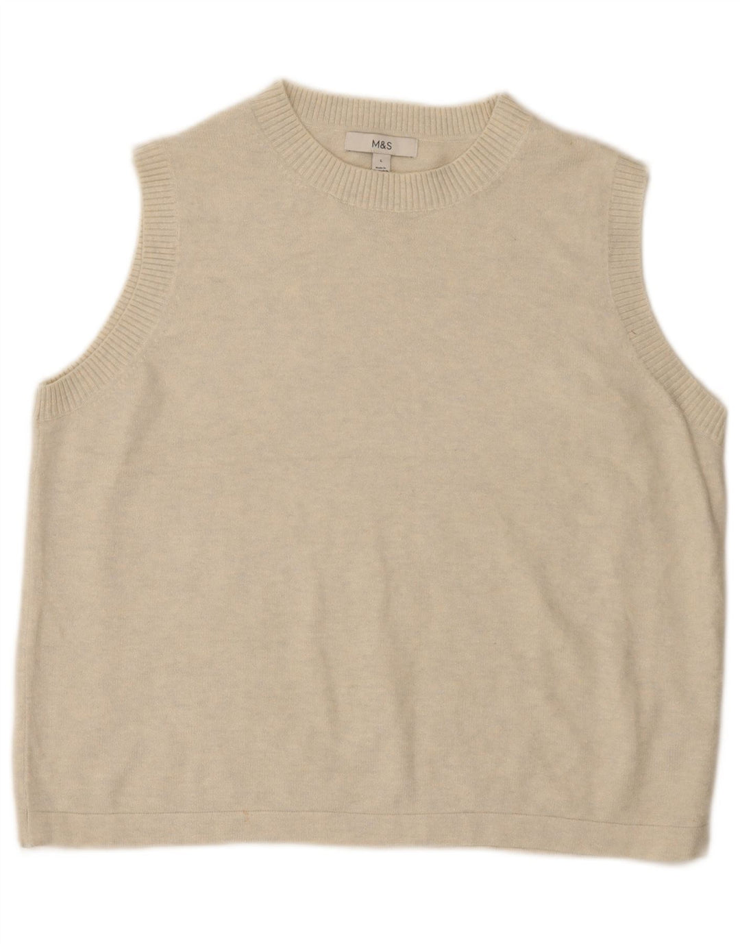 Marks & Spencer Débardeur pour femme UK 16 Large Blanc cassé moucheté
