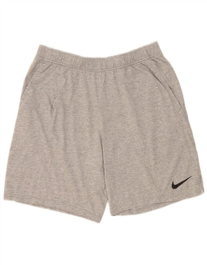 Nike Short décontracté pour homme en coton gris Taille L