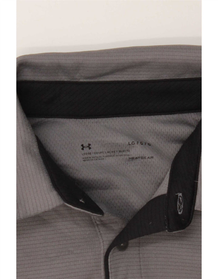 Under Armour Polo Heat Gear Homme Grand Gris