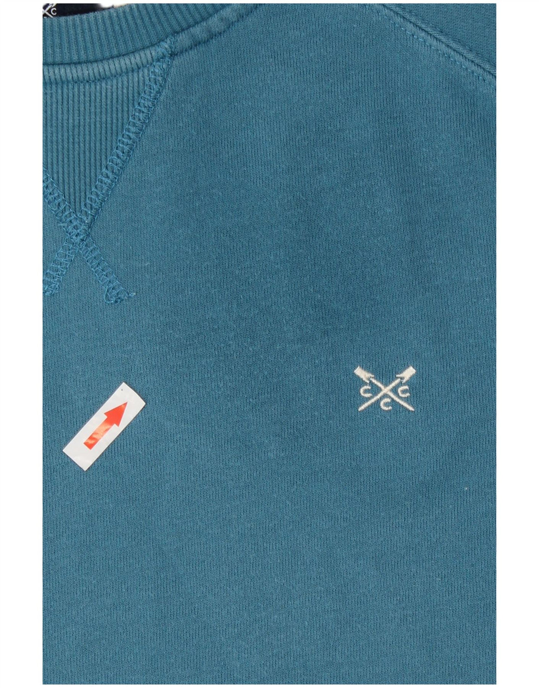 Crew Clothing Sweat-shirt pour femme en coton bleu moyen UK 44