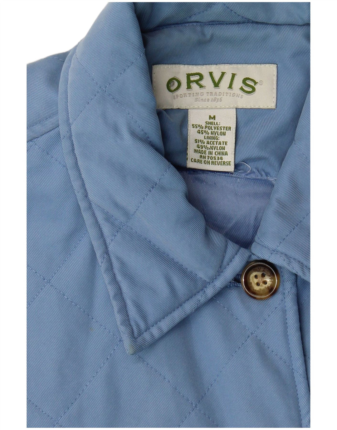 Orvis Veste matelassée pour femme UK 14 Bleu moyen Polyester