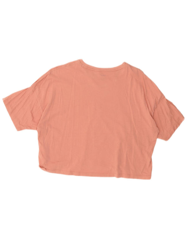 Puma T-shirt court graphique pour femme UK 16 Large Rose Coton