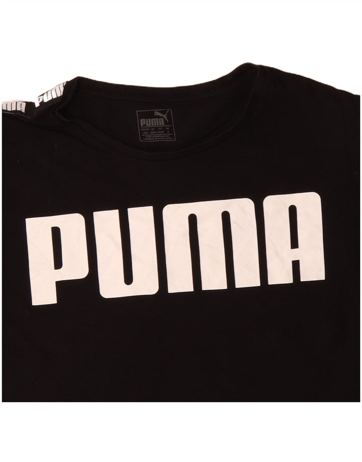 PUMA T-Shirt Graphique Homme UK 14 Medium Noir