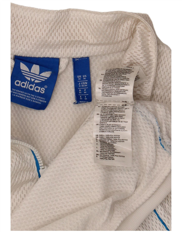 Adidas Veste de survêtement pour homme Blanc moyen Polyester