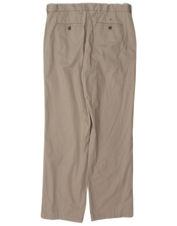 Marks & Spencer Pantalon Chino Droit Homme W34 L33 Coton Beige
