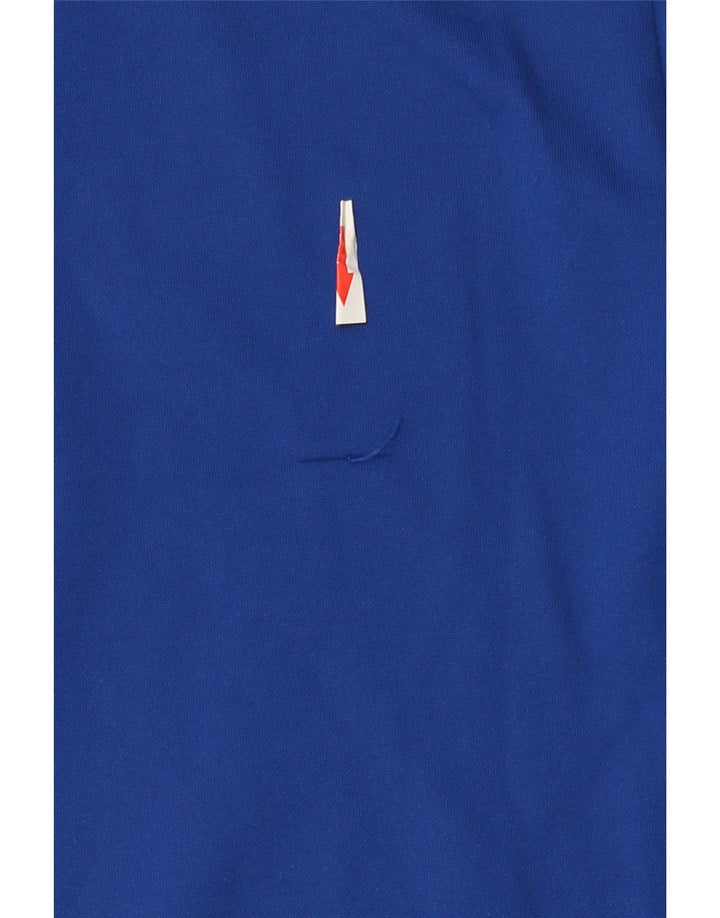 Lotto Sweat-Shirt Graphique Col Zippé Homme Bleu Moyen Polyester