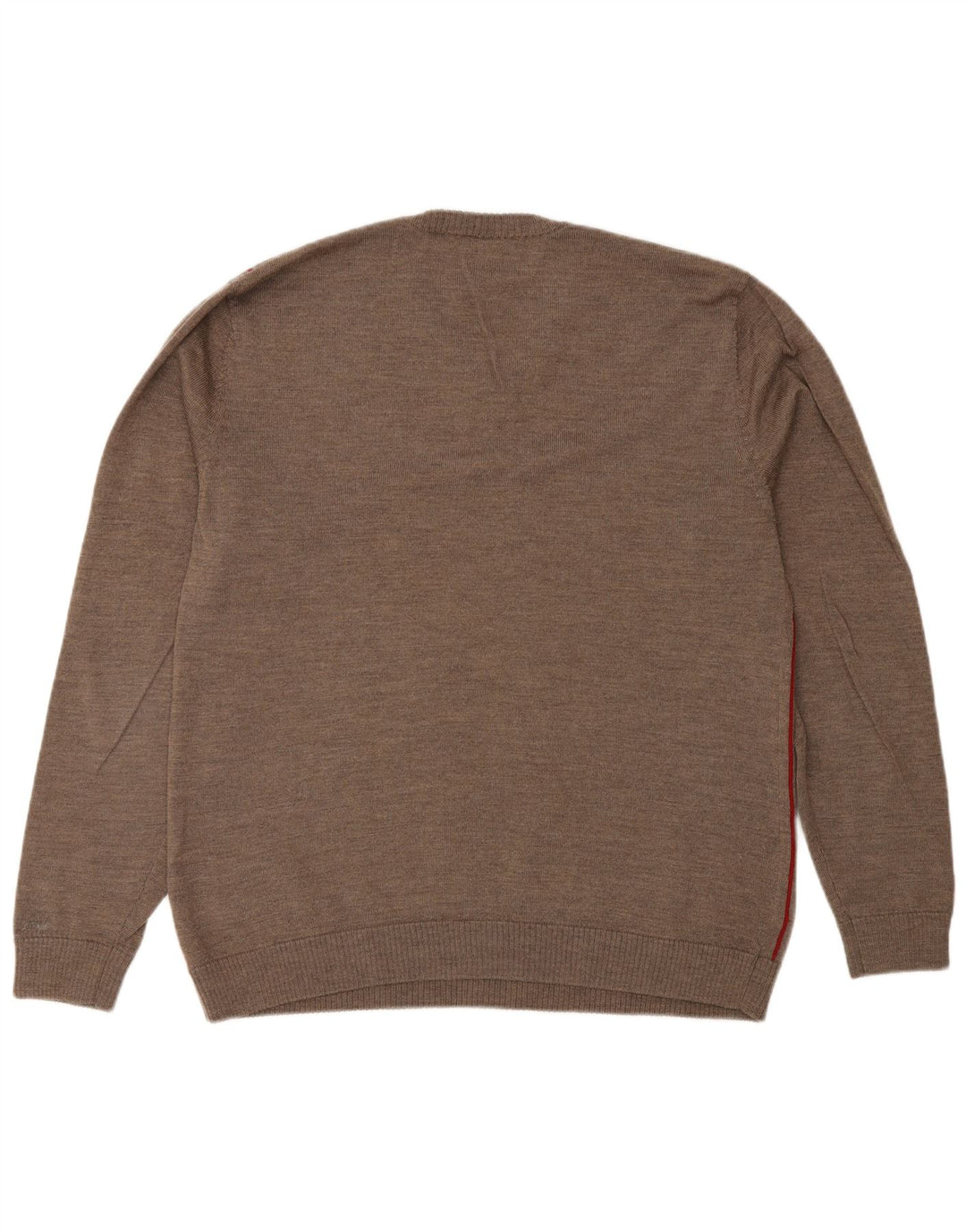 Gap Pull col V pour homme en laine mérinos à rayures grises