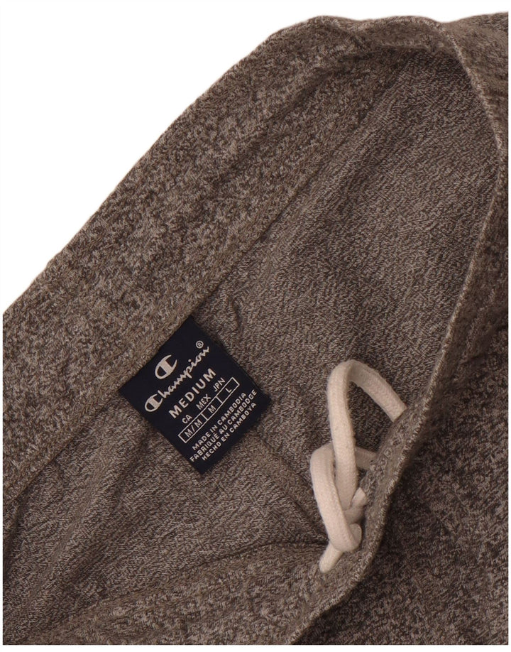 Champion Short de Sport Homme Gris Moyen Moucheté