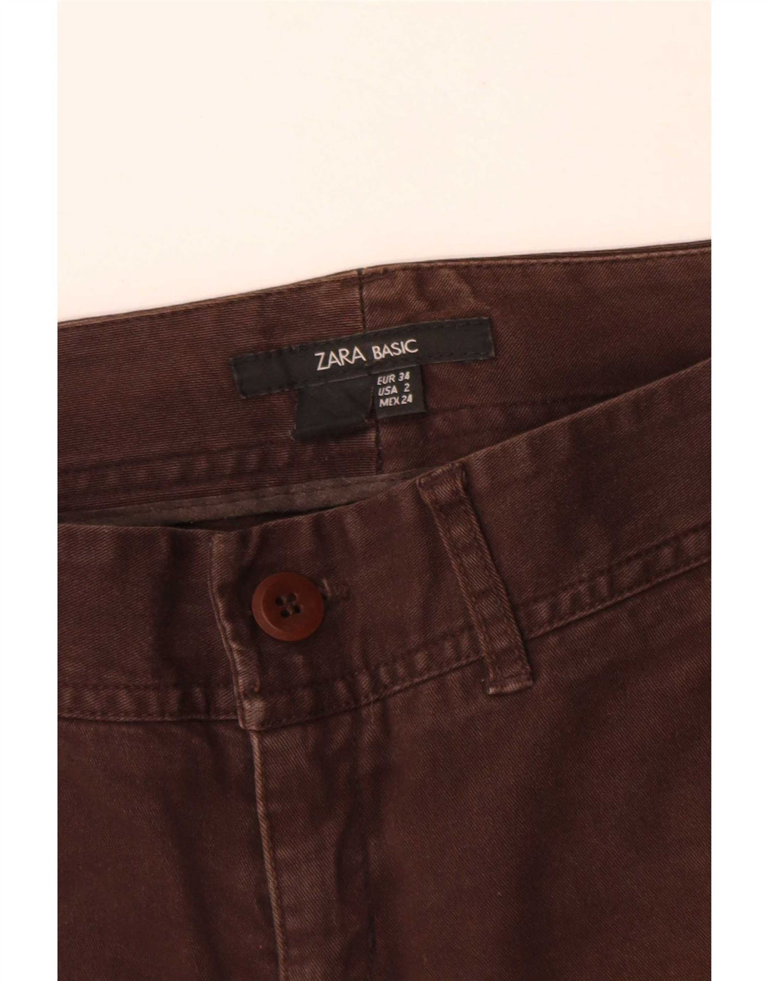 Zara Jean Bootcut Femme EU 34 2XS W24 L30 Marron
