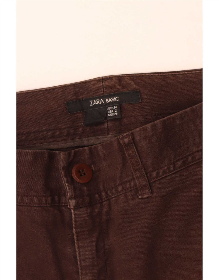 Zara Jean Bootcut Femme EU 34 2XS W24 L30 Marron