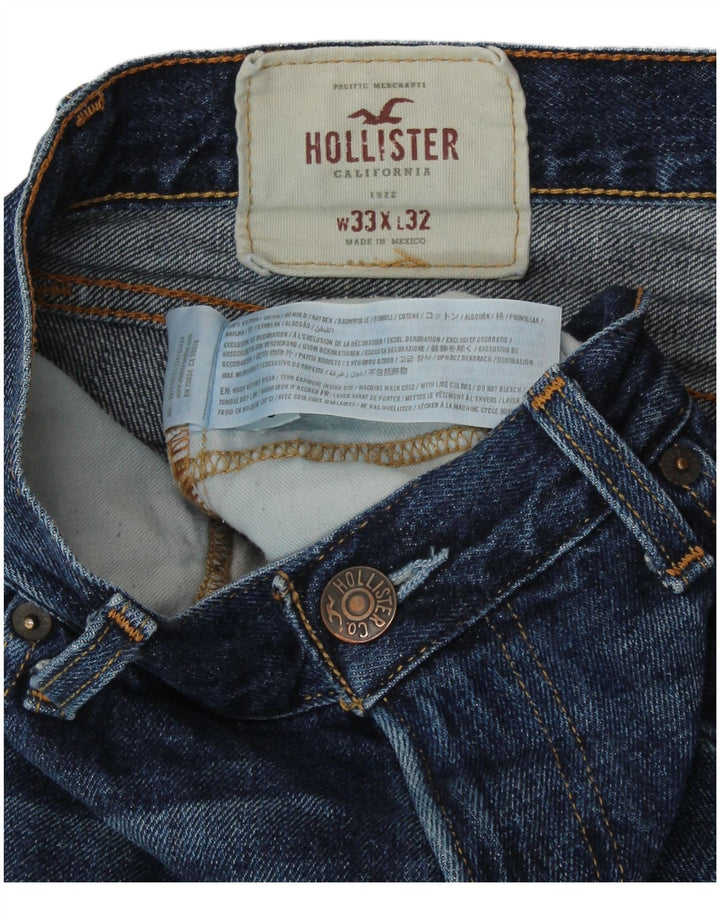 HOLLISTER Jean Slim Homme W33 L32 Bleu Coton